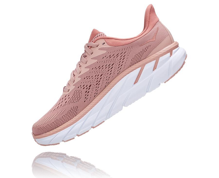 Hoka Australia One One Clifton 7 - Womens Running Shoes Pink - HMAJT-6109